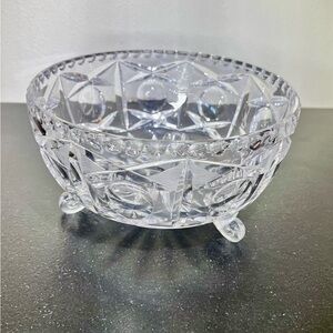 Elegant Crystal Cut Glass Bowl